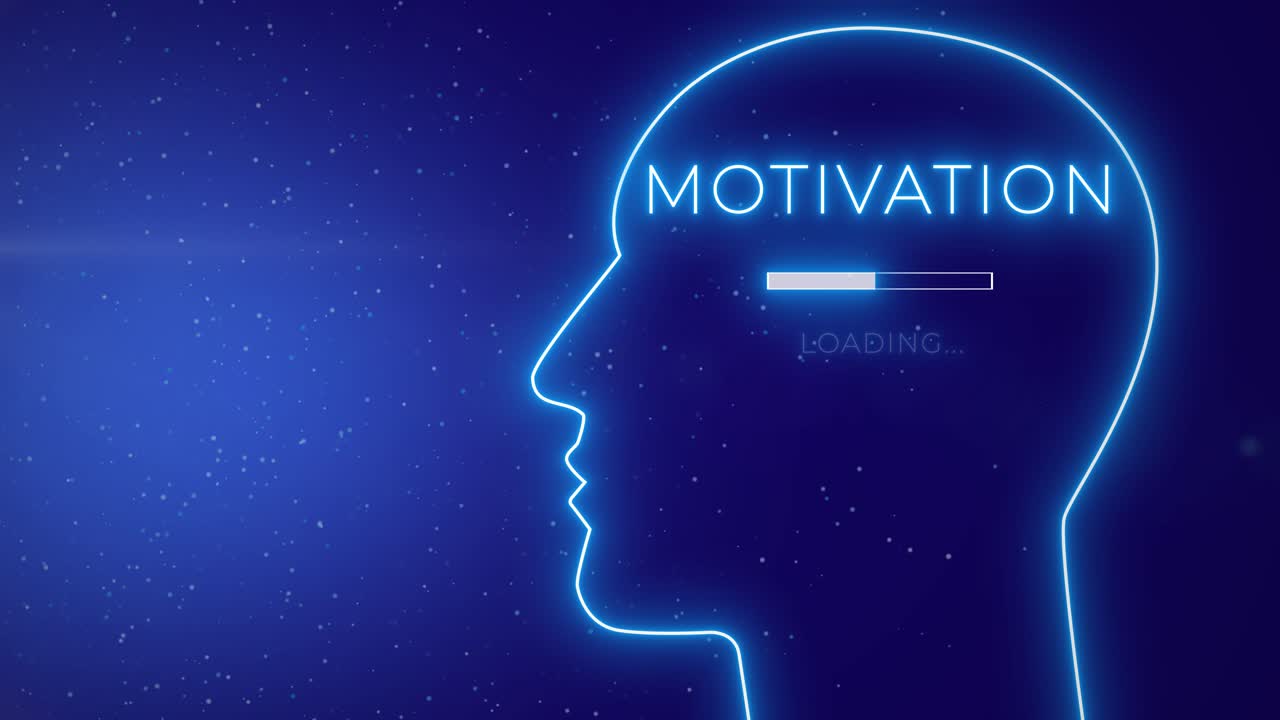 Human Head With Motivational Mindset