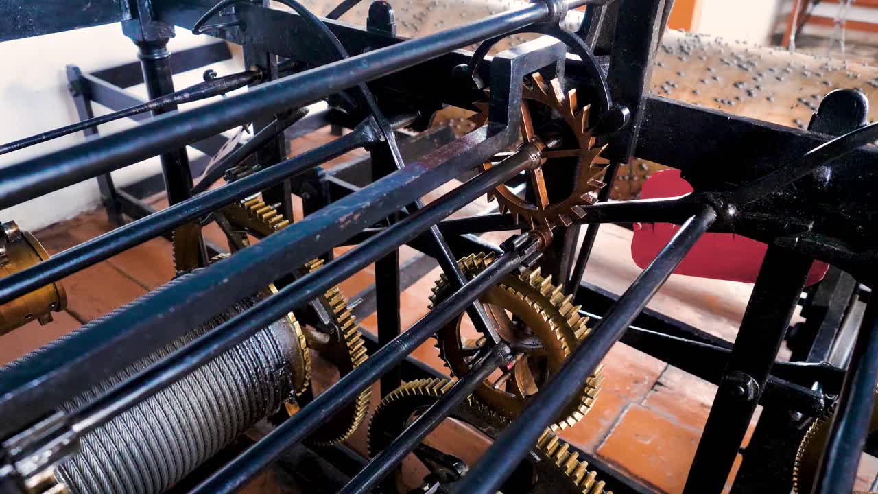 primer plano del intrincado mecanismo del reloj