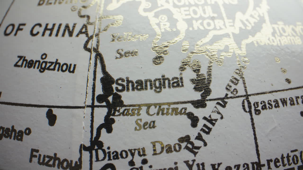 Map of China and surrounding regions