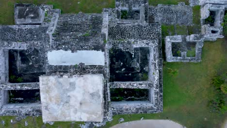 Tulum-Mexico,-Caribbean-Sea,-Beach,-Sunset,-Aerial-view