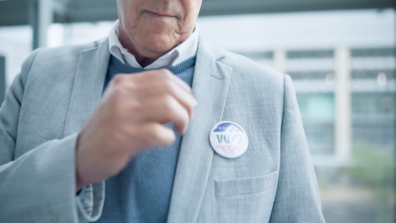 ok manos, voto pin y hombre en el referéndum de ee.uu.