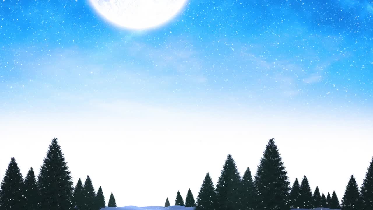 겨울 풍경과 내리는 눈