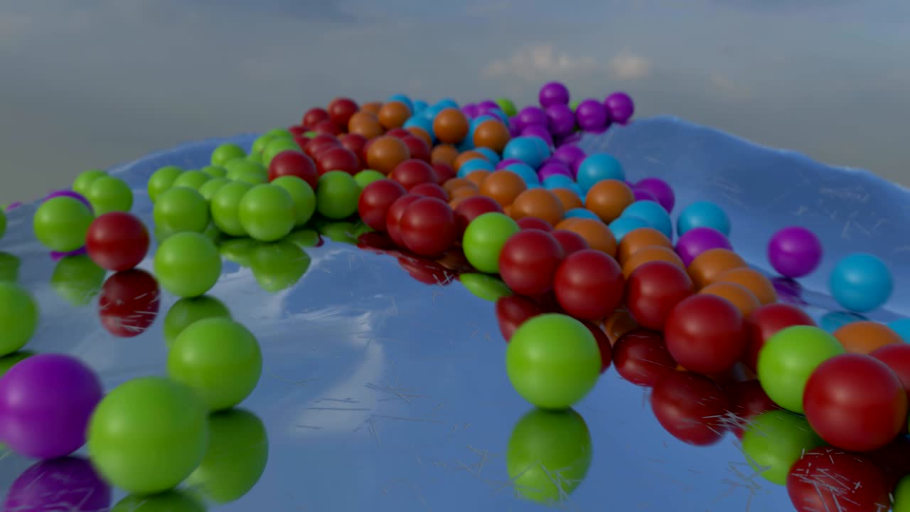 la montaña de los dulces. 4k.