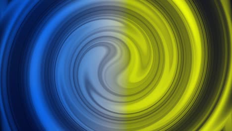 Circular yellow and blue background