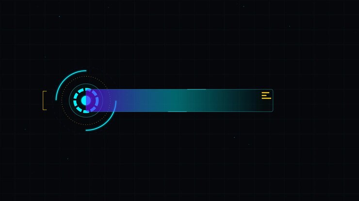 Futuristic Digital HUD Lower Third Graphic Animation
