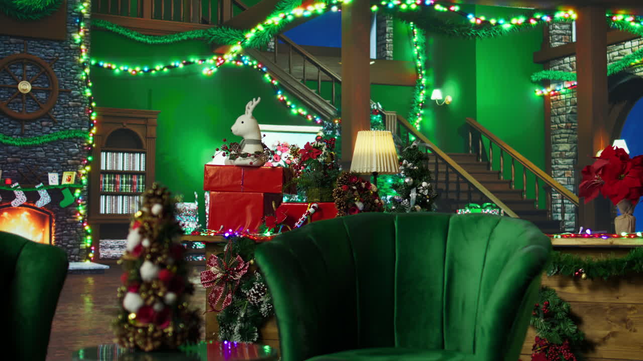 크리스마스 인테리어 장식 장면