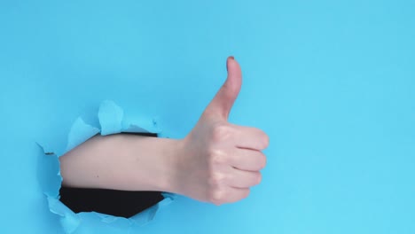 like gesture super excellent thumb up paper hole