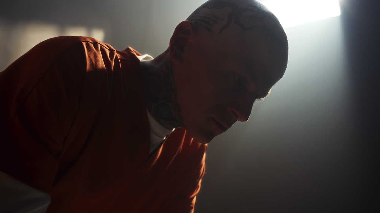 Tattooed Inmate Suffering from Mental Distress and Isolation in Prison