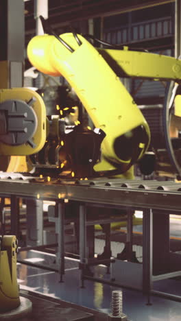 advanced robotic arms operate in a modern manufacturing facility