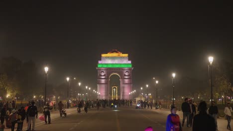 india gate establishing shot