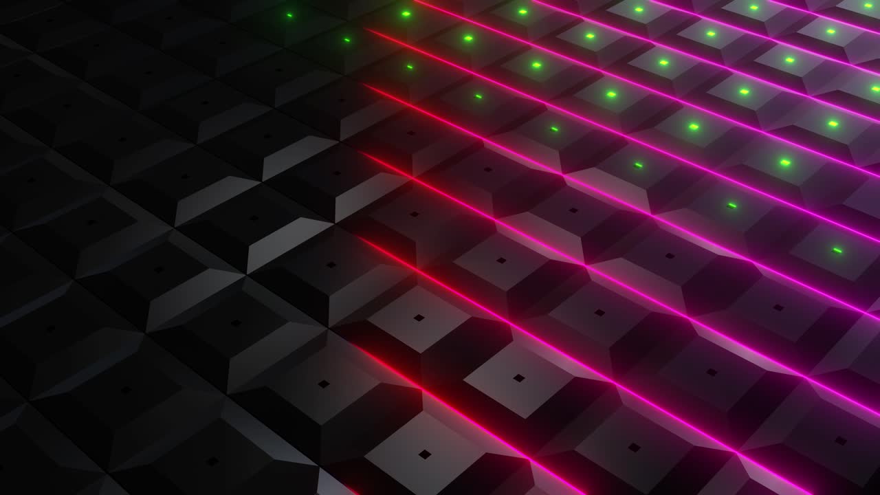 Abstrakcyjny futurystyczny neonowy wzór geometryczny