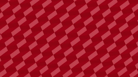 red diagonal 3d cubes pattern