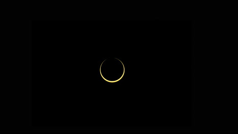 complete timelapse of an annular solar eclipse. utah, october 14, 2023