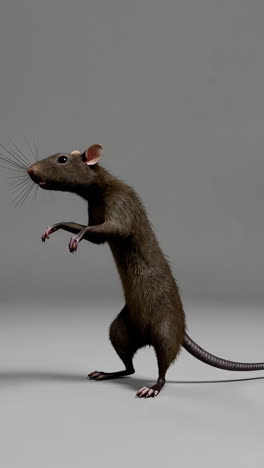 3d rendered rat