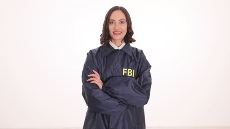 confident female fbi agent