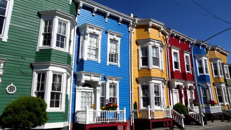 colorful row houses