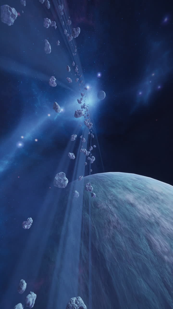 A large cluster of asteroids near an unknown planet vertical