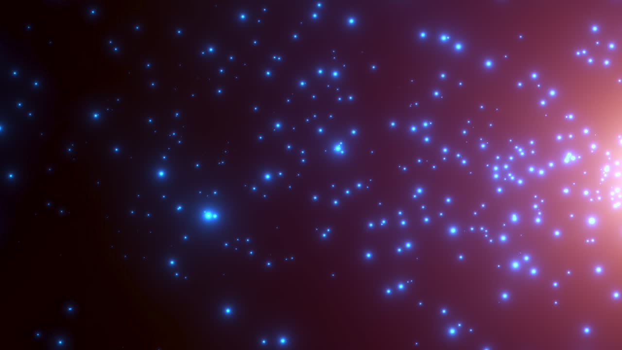 Motion blue particles and stars in galaxy 2