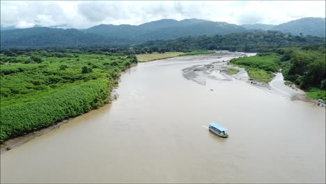 mangrove,-tarcoles-costa-rica,-boat-in-tropical-river,-puntarenas