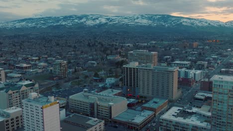 sierra nevada mountains behind reno tahoe