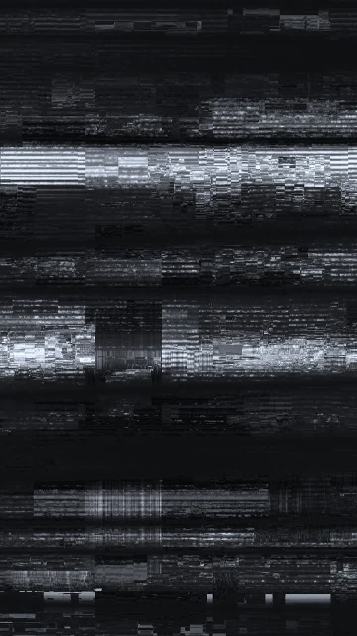 Abstract Digital Glitch Effect with Static Noise