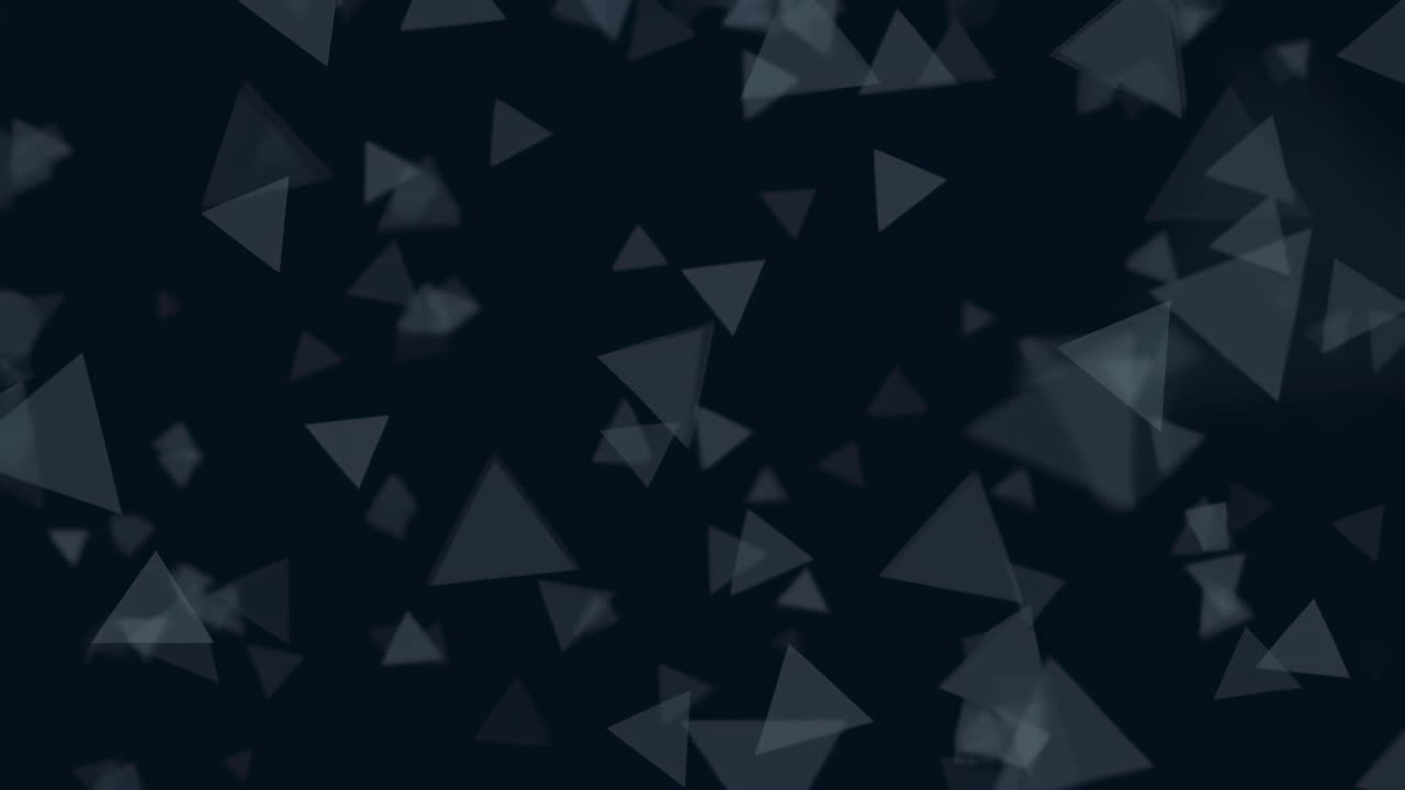 Animated Dark Background with Floating Geometric Triangles