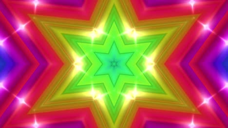 vj 루프 별 색상 조명
