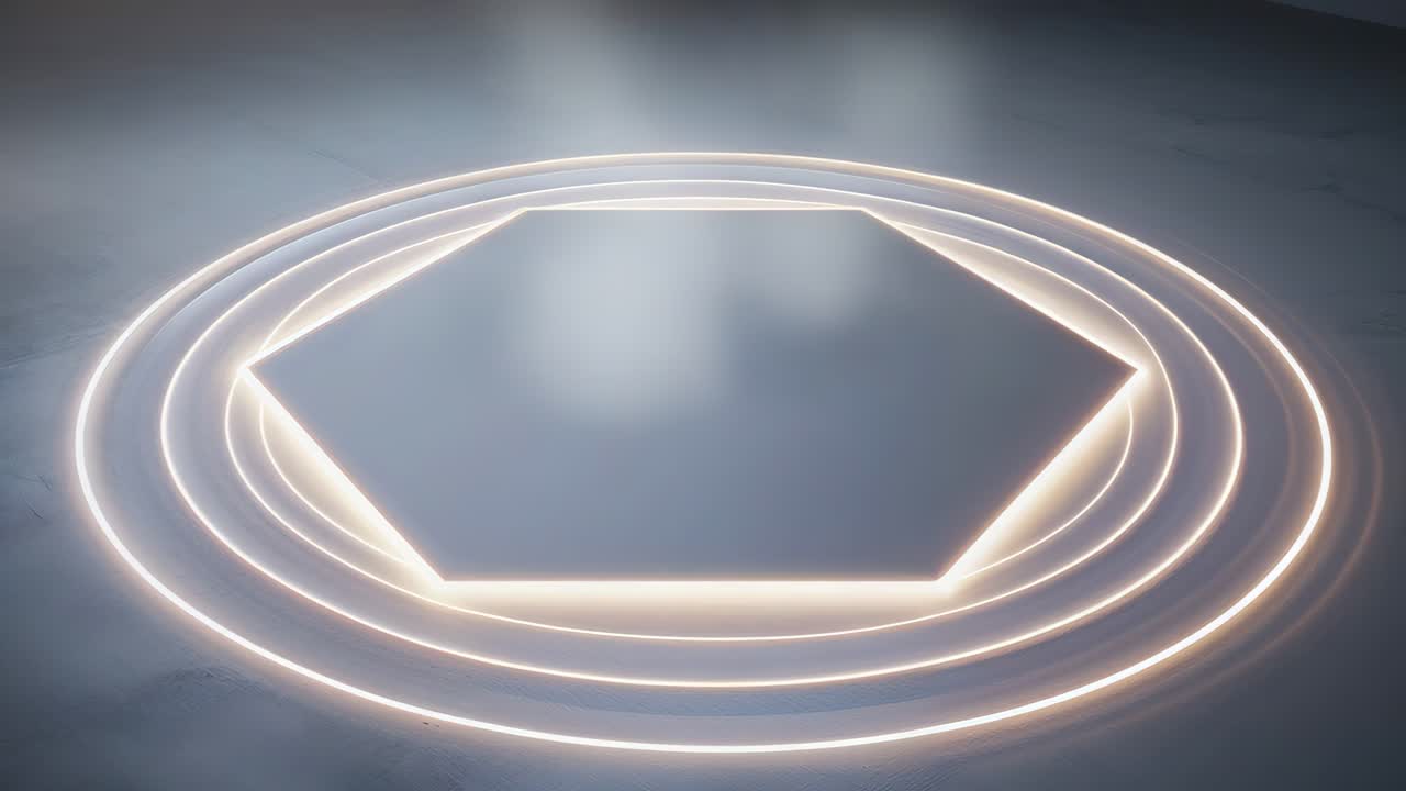 Illuminated Hexagon Podium