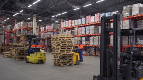 warehouse operations with forklifts