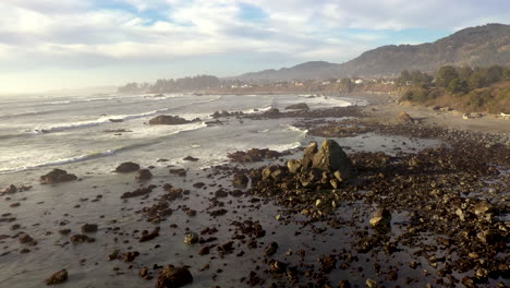 mcvay rock in brookings, oregon, a beautiful beach at the west coast united states