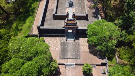 inside the grounds of mausoleum of emperor thu duc