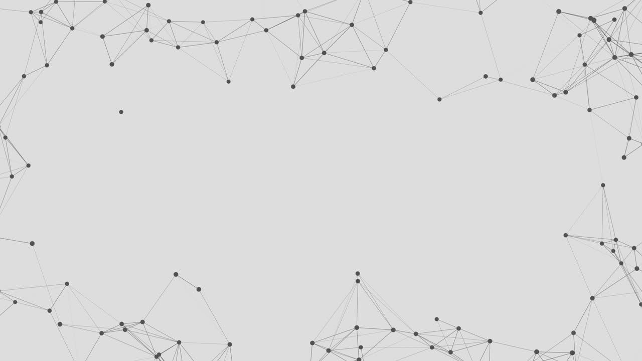 Abstract illustration background motion transformation with flickering light on plexus pattern of future innovation technology digital business dots line network decentralize communication connection