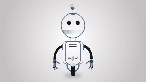 Animation-of-ai-robot-icon-on-white-background