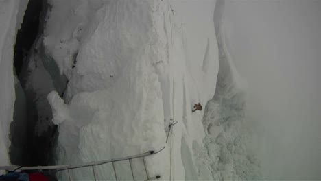 sherpa kruisende diagonale ladder
