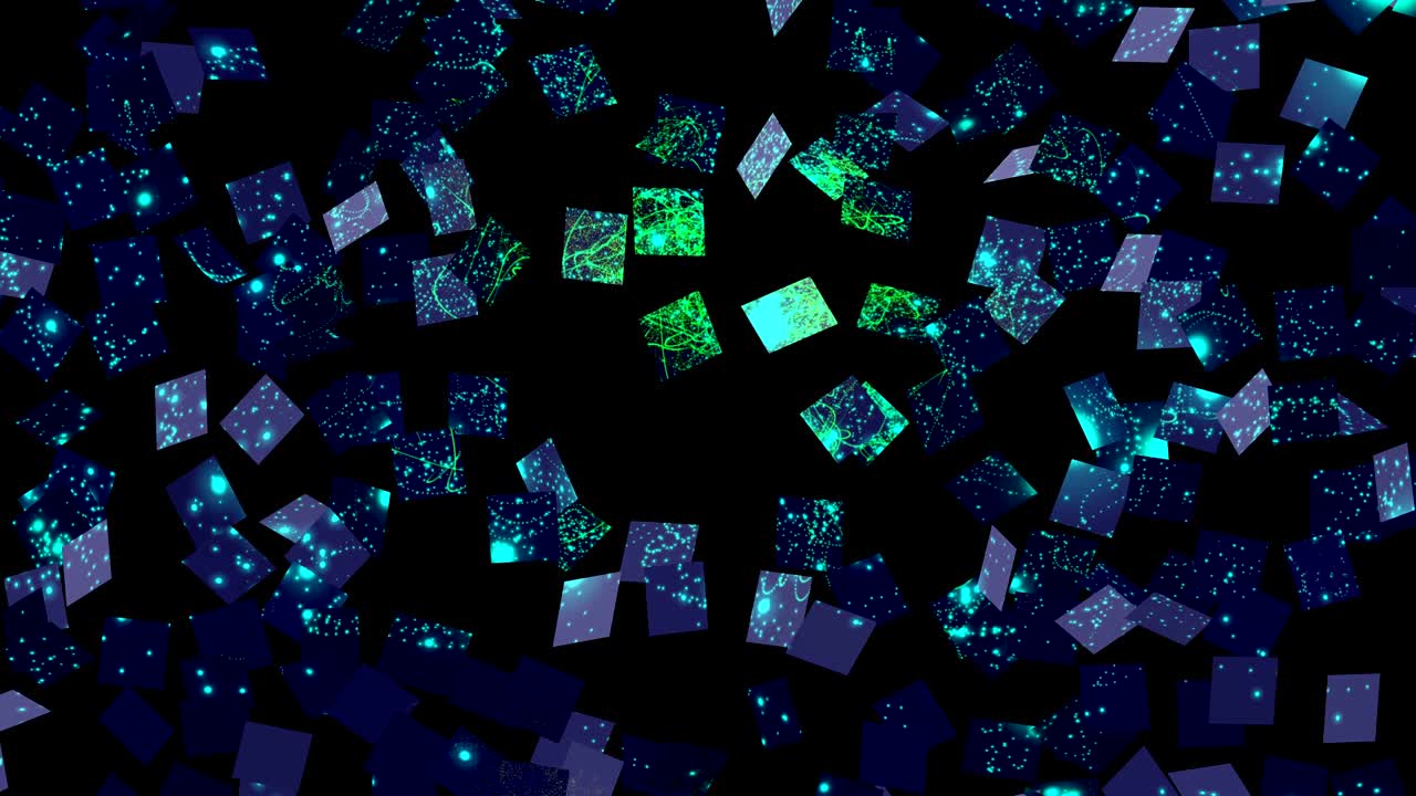 추상적인 애니메이션 스타일화 된 공간 배경