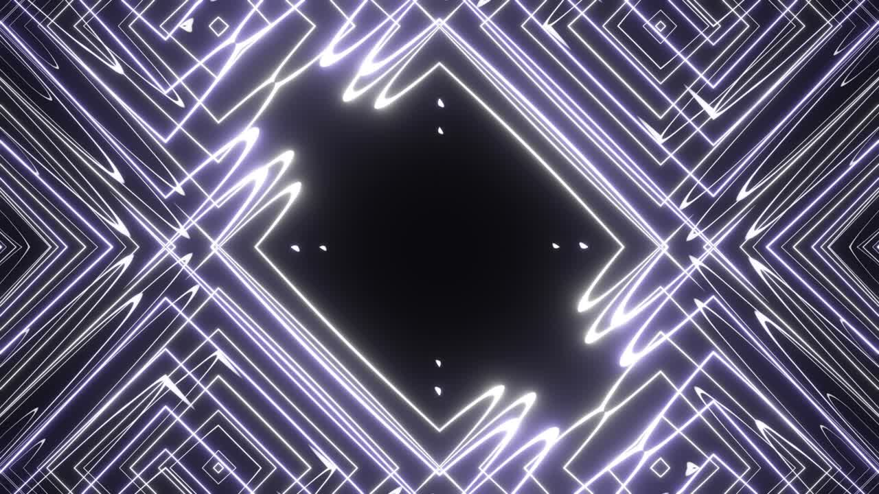 abstracción blanca sobre un fondo negro