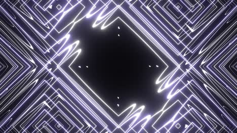 abstracción blanca sobre un fondo negro