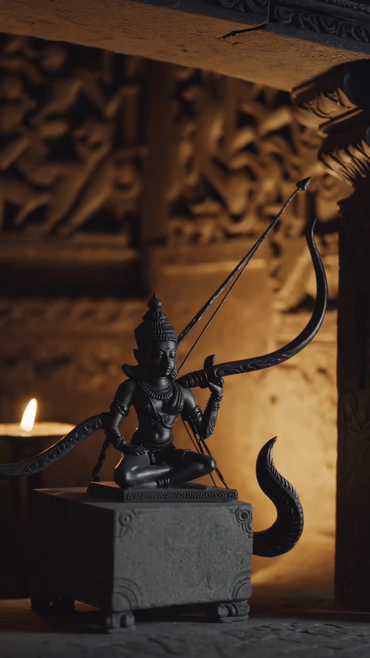 Dark Figurine of a Hindu Deity