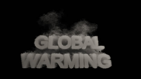 global warming - smoke and clouds