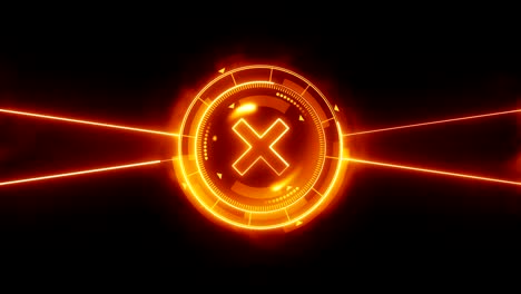 futuristic sports game loop animation. versus fight background. radar neon digital display. x target mark. game control interface element. battle fight sports competition.