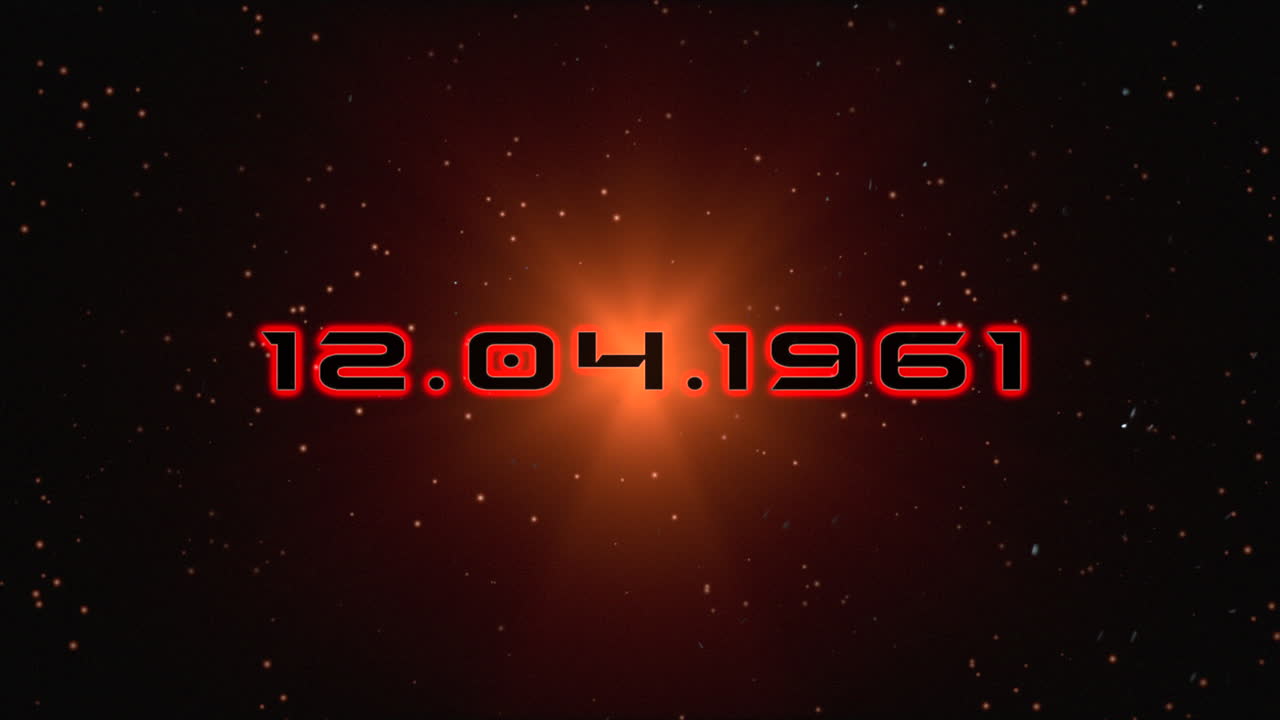 12.04.1961 con destello de luz de estrella en galaxia