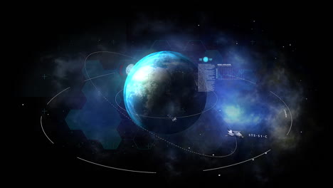 3d cgi planet earth hud photo realistic