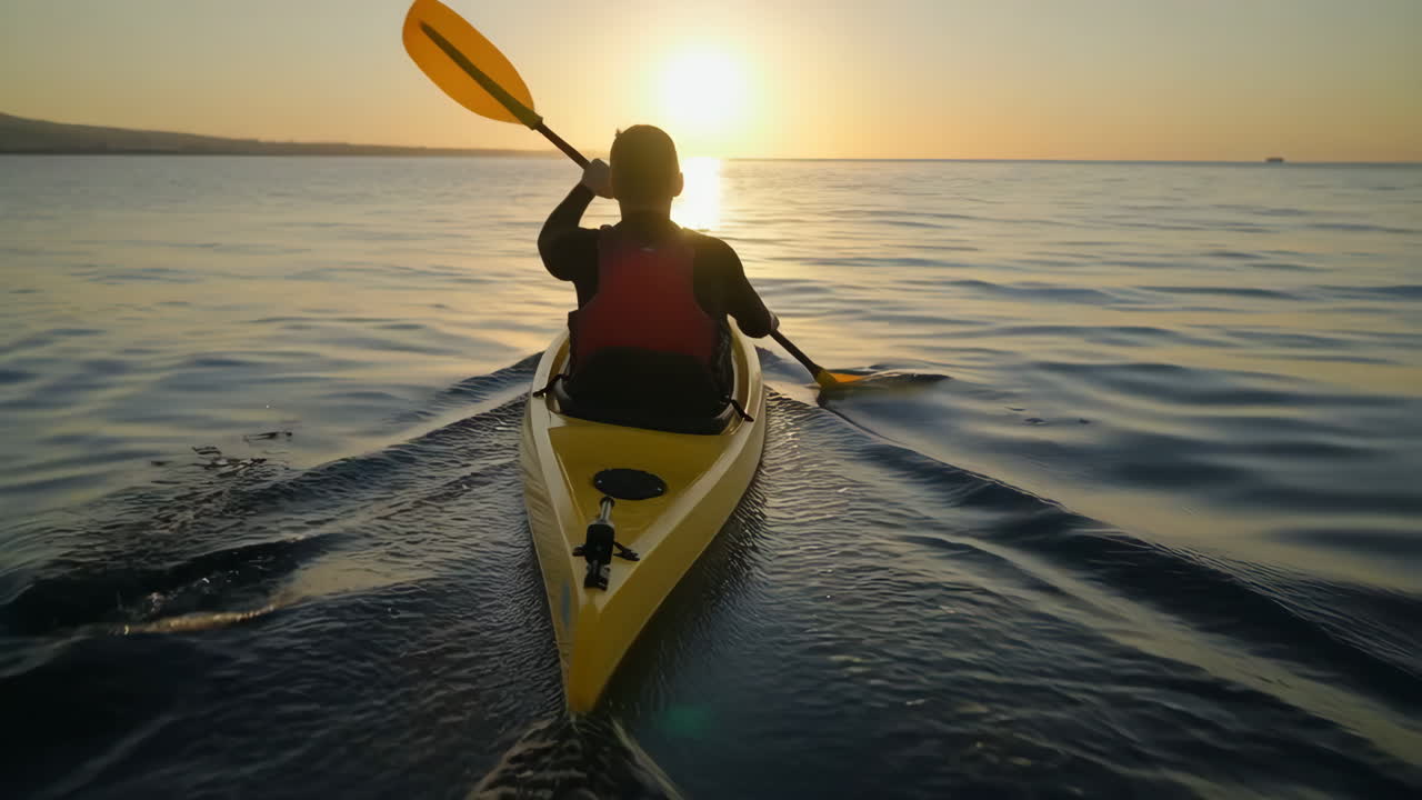 Kayak en el atardecer