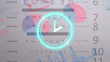 animación del procesamiento de datos durante el reloj