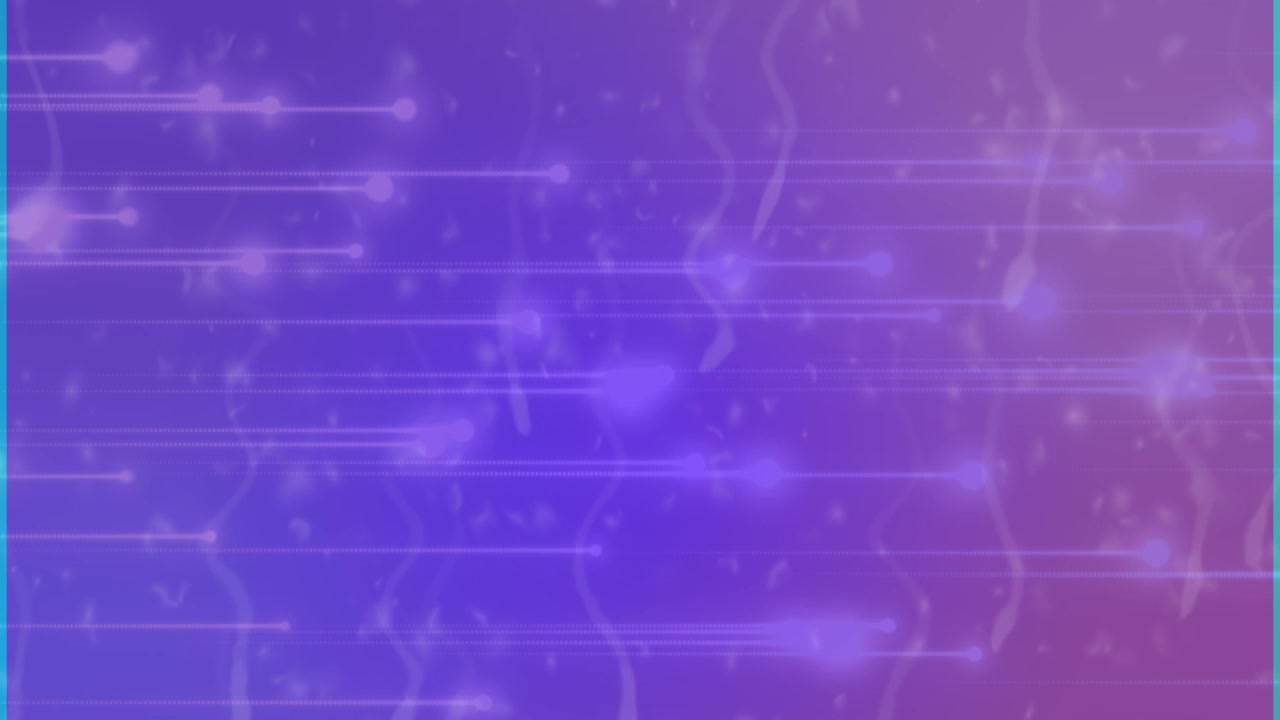Abstract Motion Background with Glowing Particles and Horizontal Light Trails