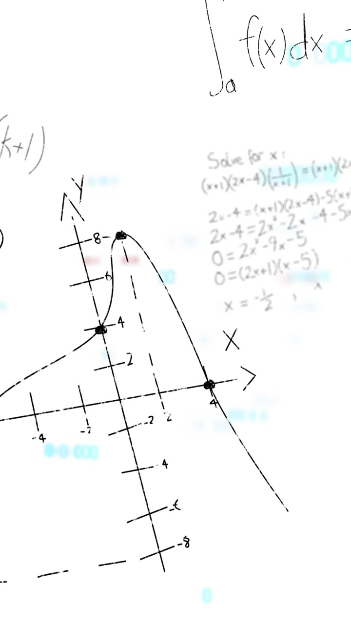 Animation of mathematical data processing over white background