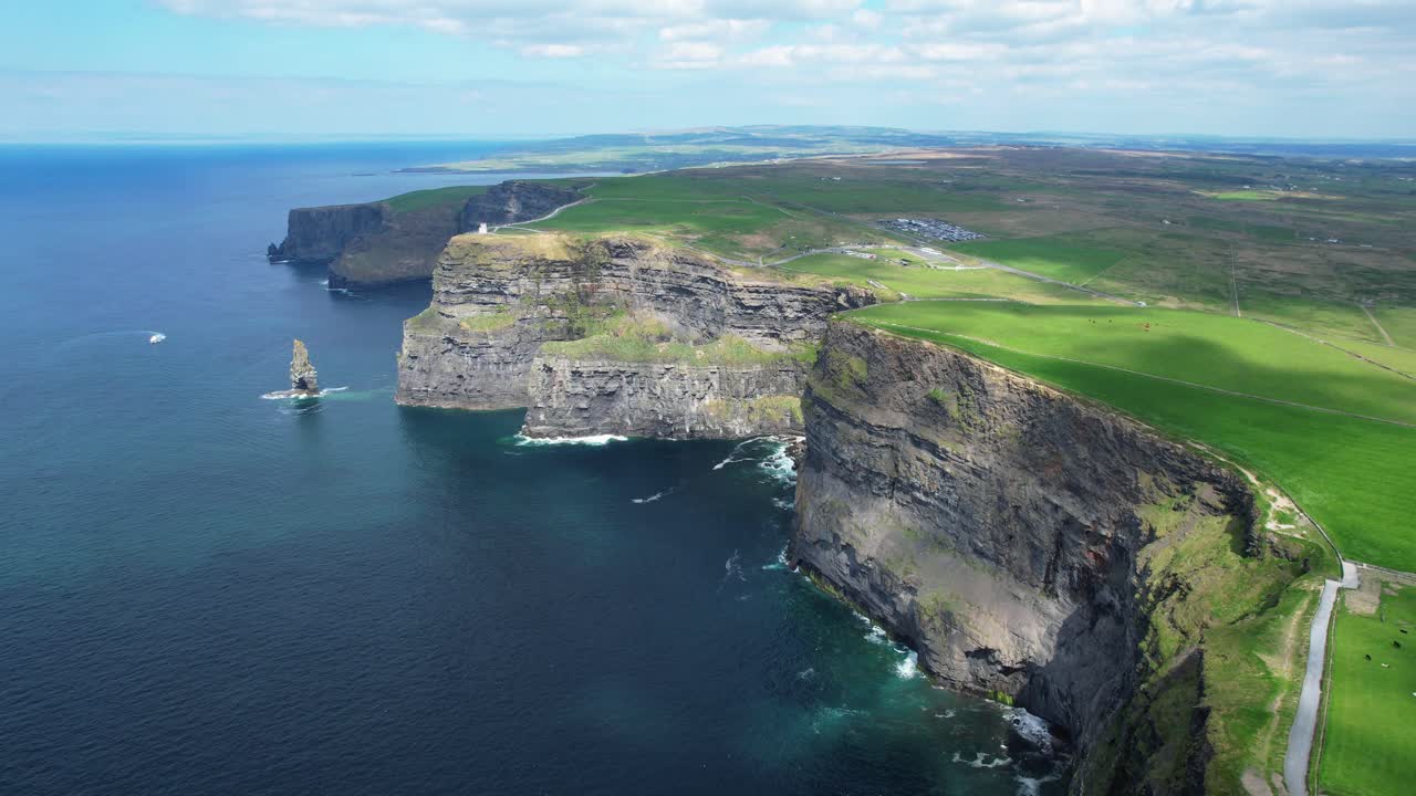 dappled sunshine on The Cliffs of Moher Ireland Epic Locations dramatic Irish landscapes