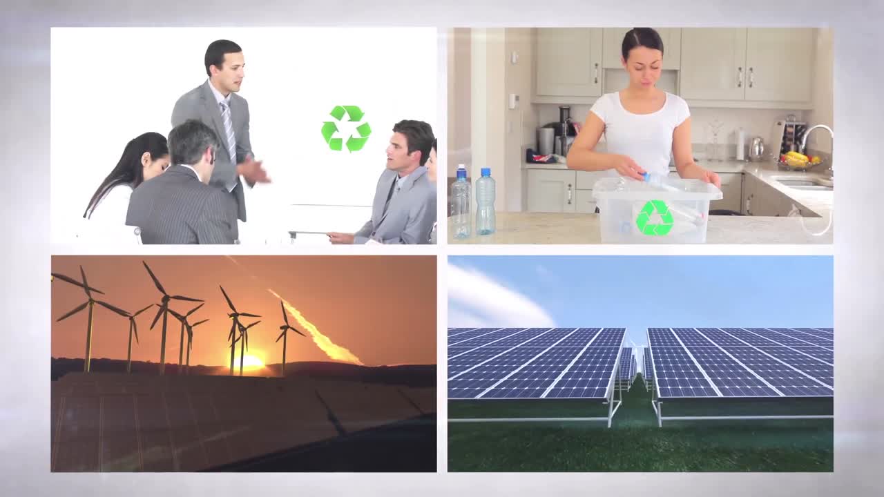 montaje de conservación de la tierra