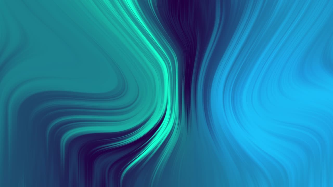 Digital animation of Liquid Fluid Abstract Geometric Shape Aqua and Blue Backgrounds