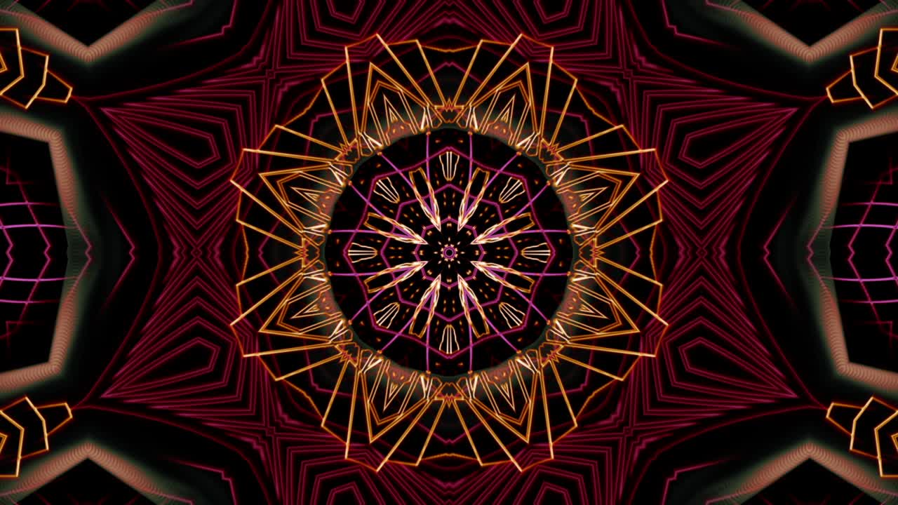 arte fractal del bucle rojo